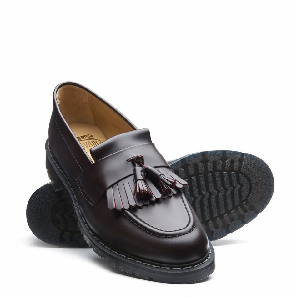 Solovair Cordovan Tassel Uomo Mocassini Bordeaux | S0-1022-COR-G-030