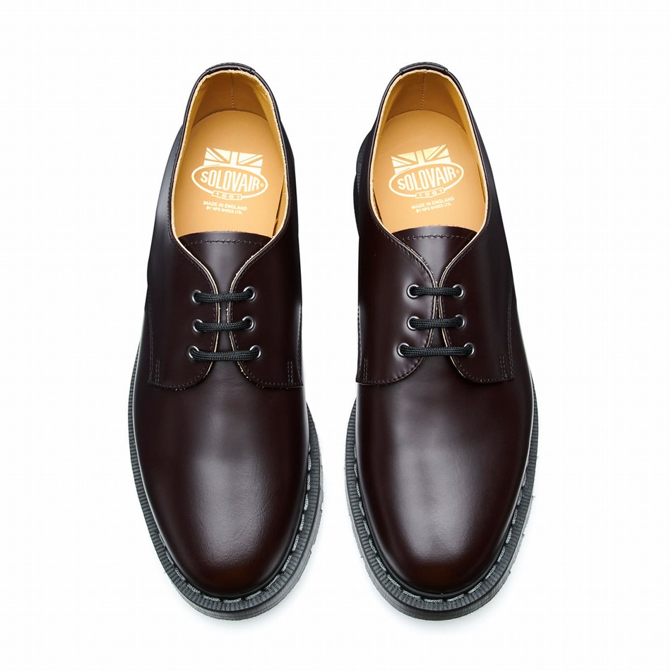 Solovair Cordovan Uomo Scarpe Gibson Bordeaux | S3-995-COR-G-030