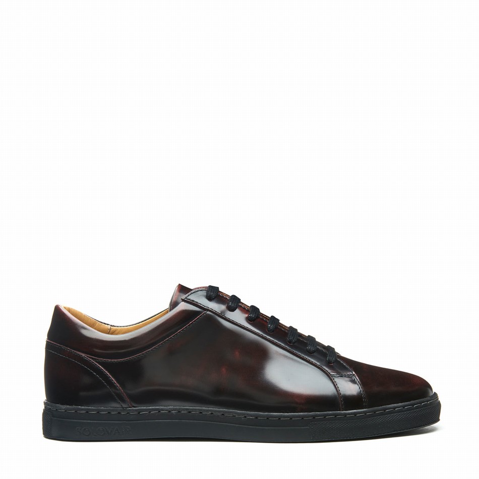Solovair Rub-off 070 Donna Sneakers Bordeaux | S7-070-BUR-RO-G-030